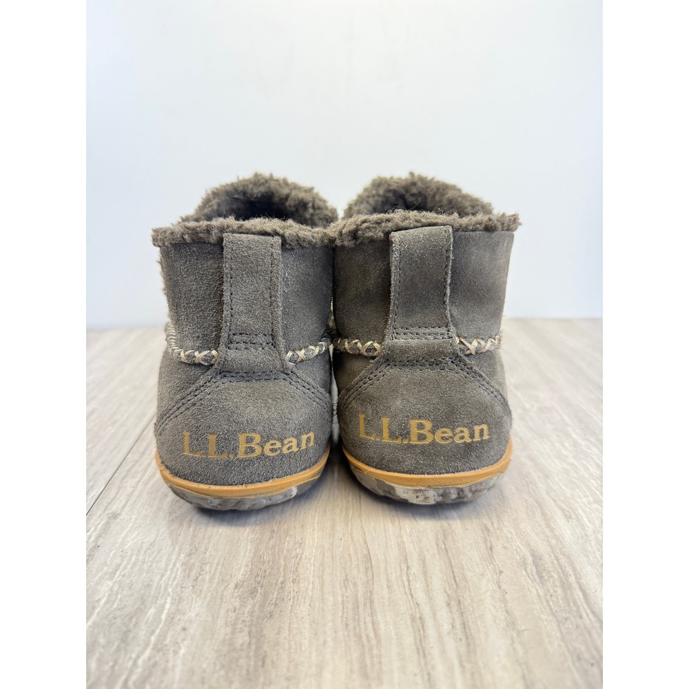 L.L. Bean Mountain Slipper Boot Gray Suede Fleece Lined Men 10 Gorpcore Heritage - Picture 5 of 10